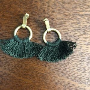 Madewell Forest green earrings